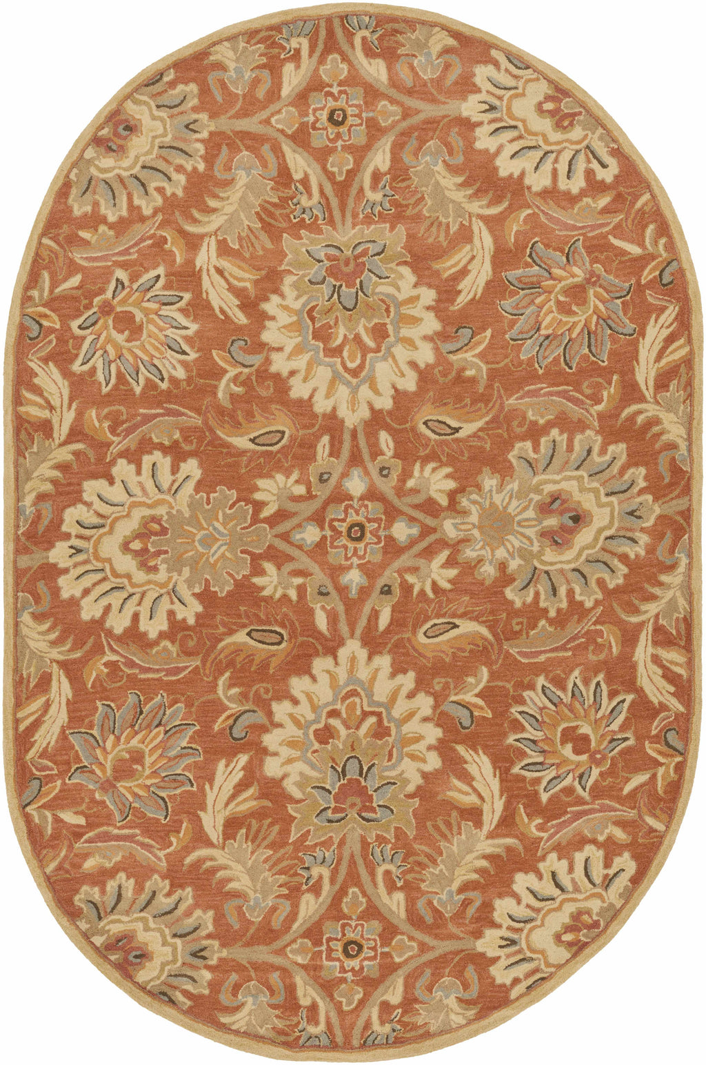 Chesterton Hand Tufted Orange 1112 Area Rug
