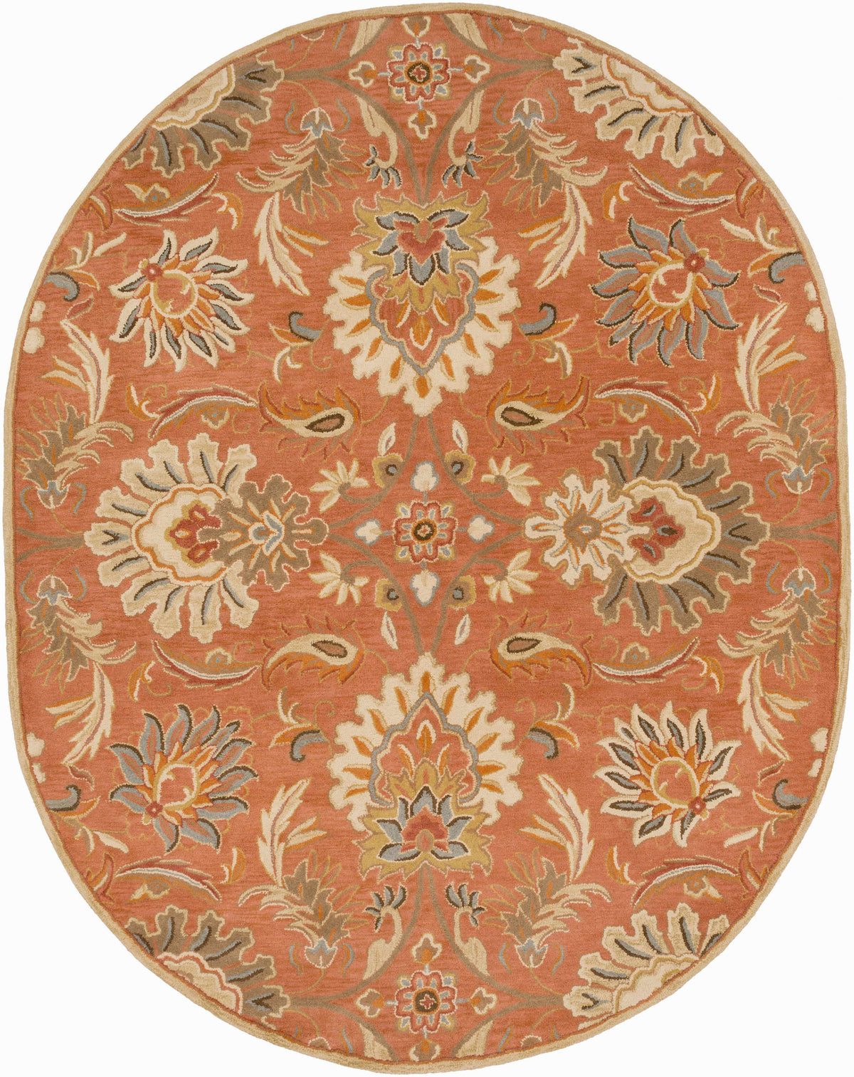 Chesterton Hand Tufted Orange 1112 Area Rug