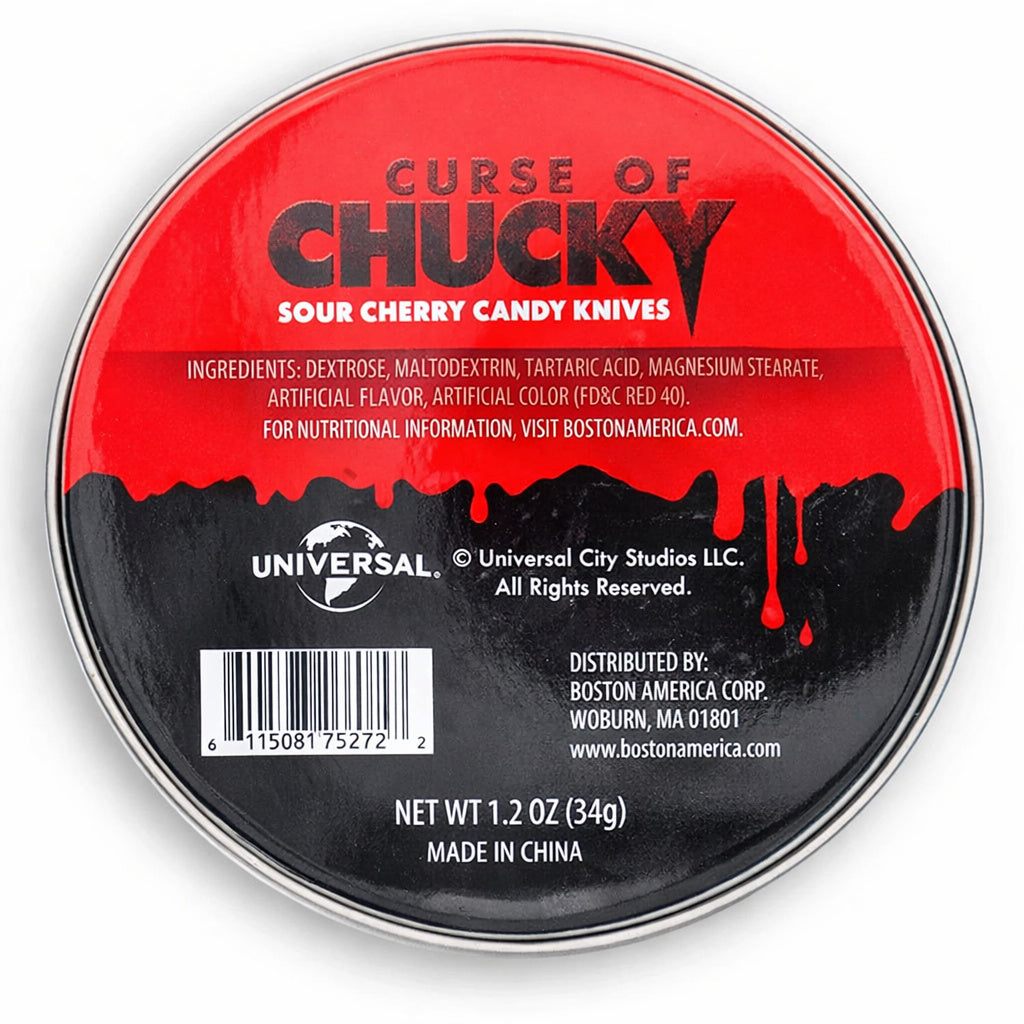 Boston America - Chucky Sour Cherry Candy Knives (34g) (12ct)