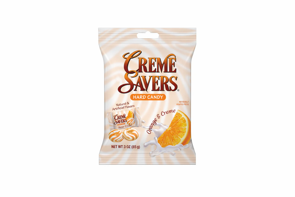 Creme Savers Hard Candy Orange and Creme 6ct (85g)