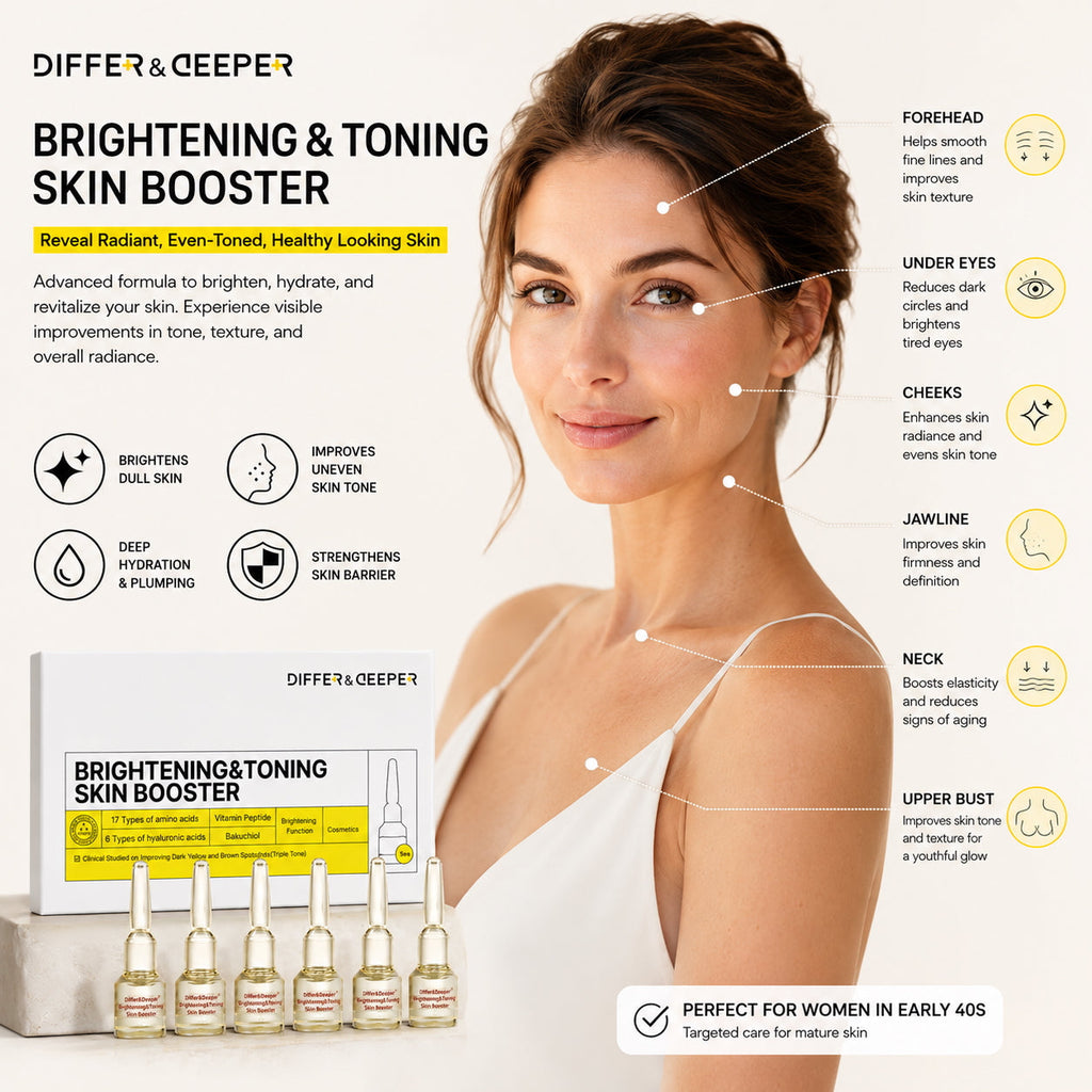 DIFFER&DEEPER Brightening & Toning Skin Booster (2ml x 5)