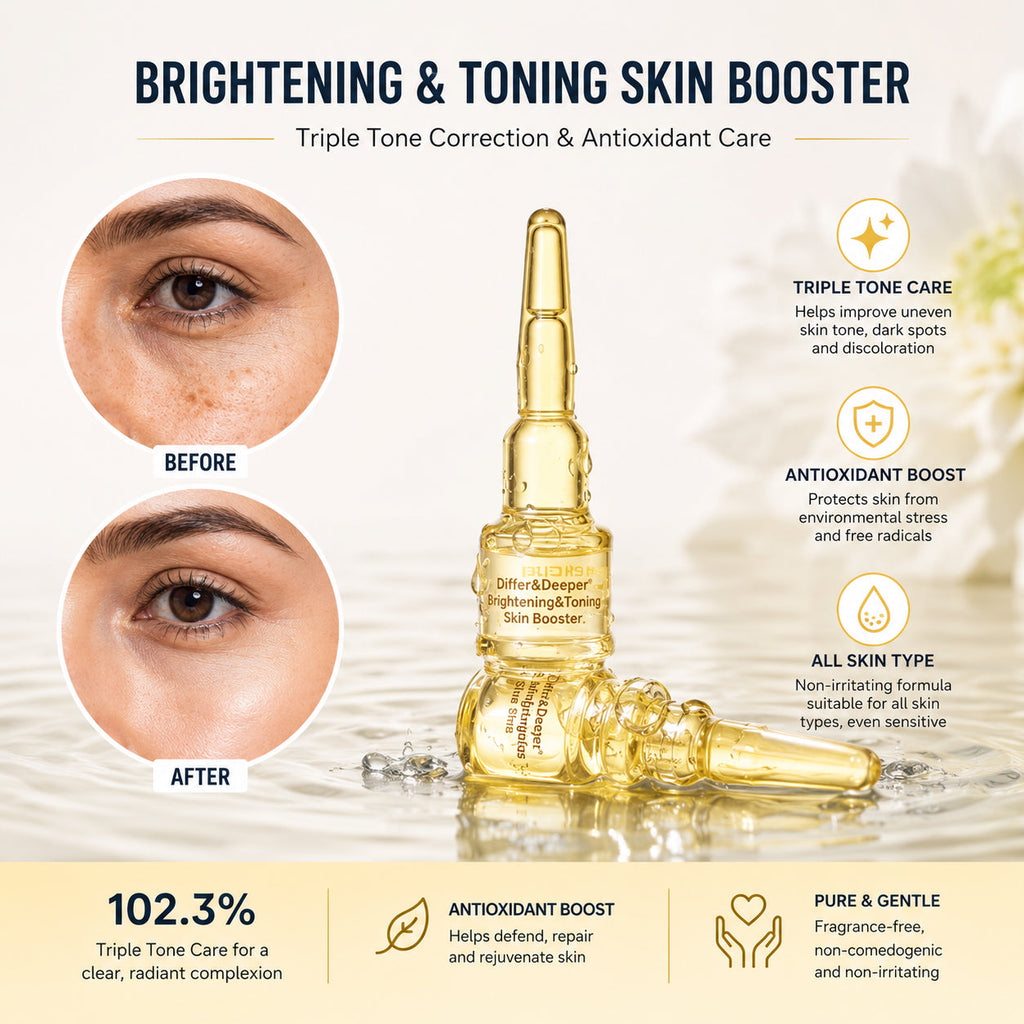 DIFFER&DEEPER Brightening & Toning Skin Booster (2ml x 5)