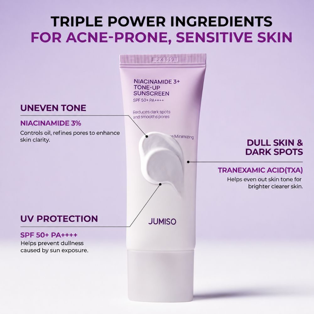 Jumiso Niacinamide 3+ Tone-Up Sunscreen SPF 50+ PA++++ (40ml)