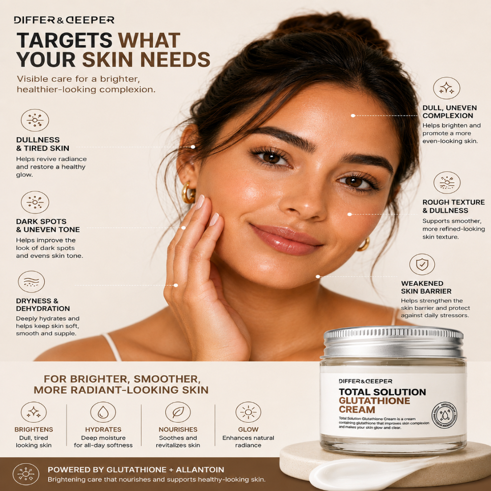 DIFFER&DEEPER Total Solution Glutathione Cream (70g)