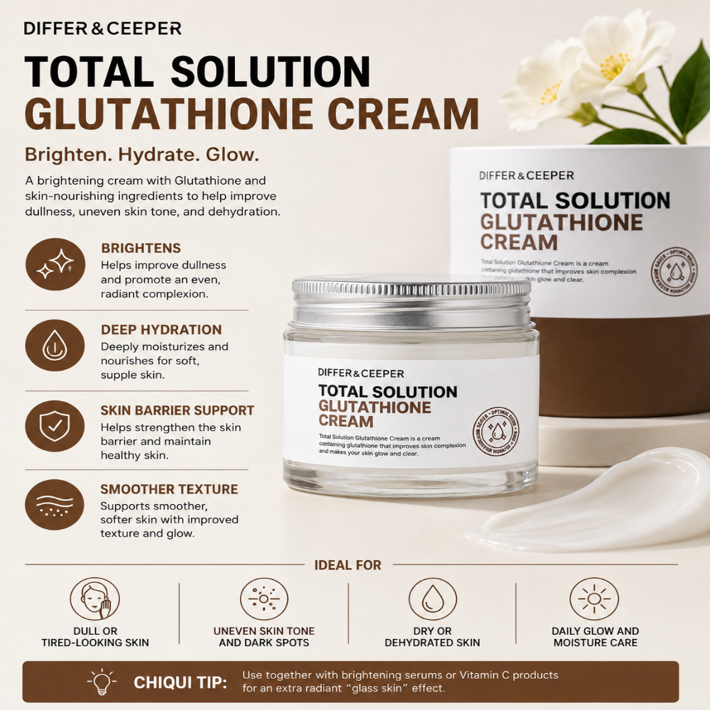 DIFFER&DEEPER Total Solution Glutathione Cream (70g)