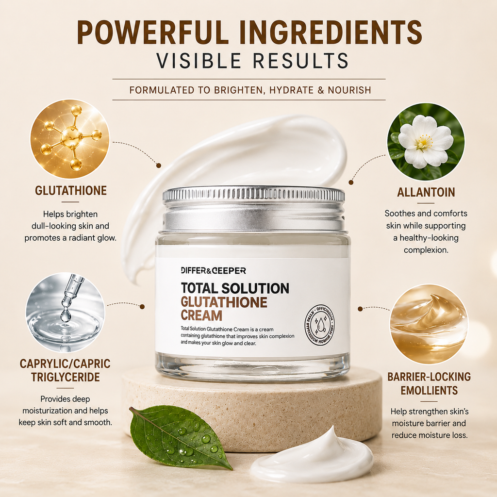 DIFFER&DEEPER Total Solution Glutathione Cream (70g)