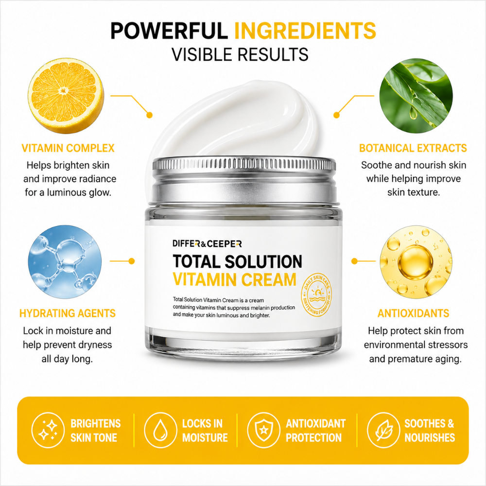 DIFFER&DEEPER Total Solution Vitamin Cream (70g)