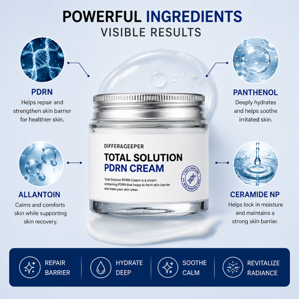 DIFFER&DEEPER Total Solution PDRN Cream (70g)