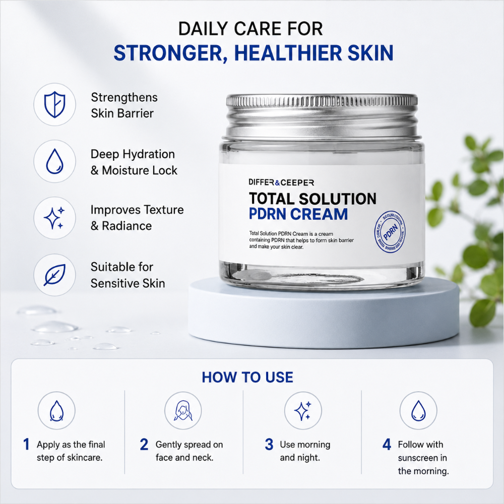 DIFFER&DEEPER Total Solution PDRN Cream (70g)
