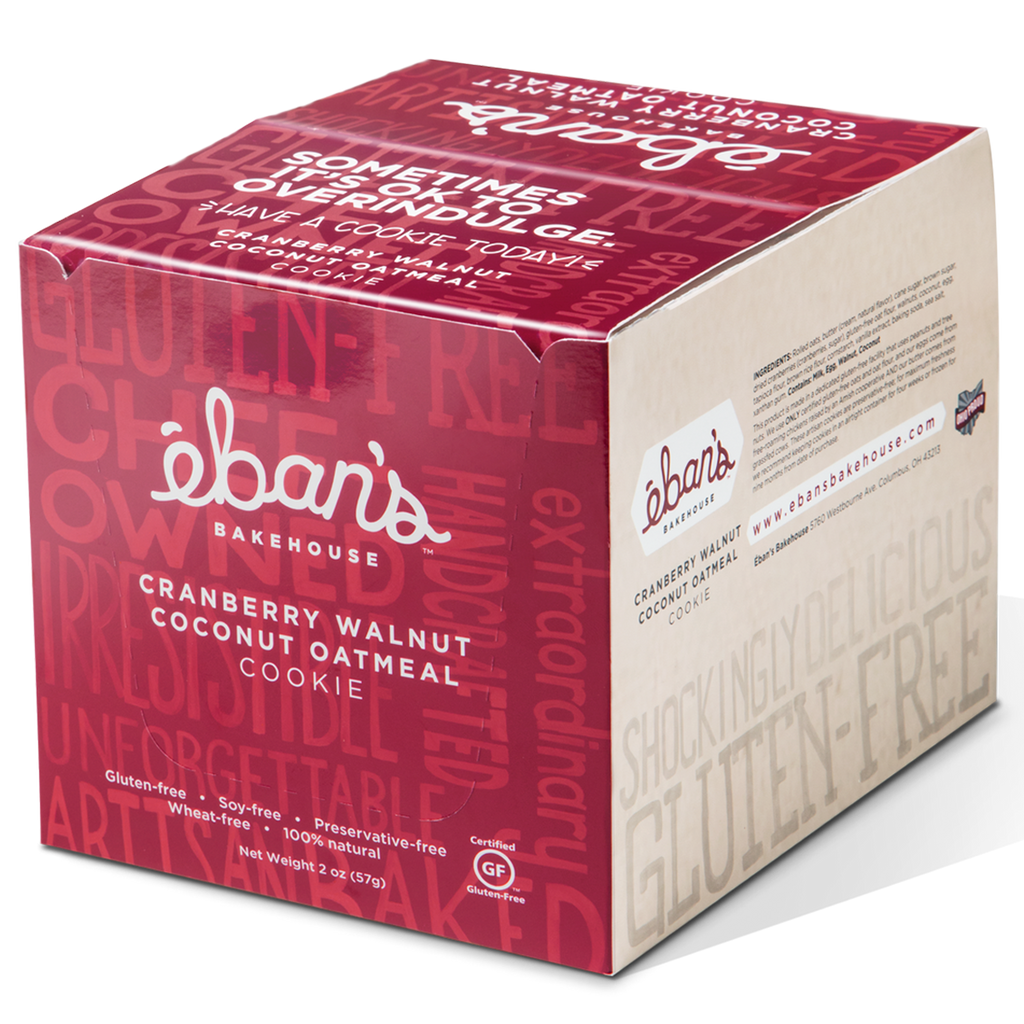 Cranberry Walnut Coconut Oatmeal Cookies - 12 pack