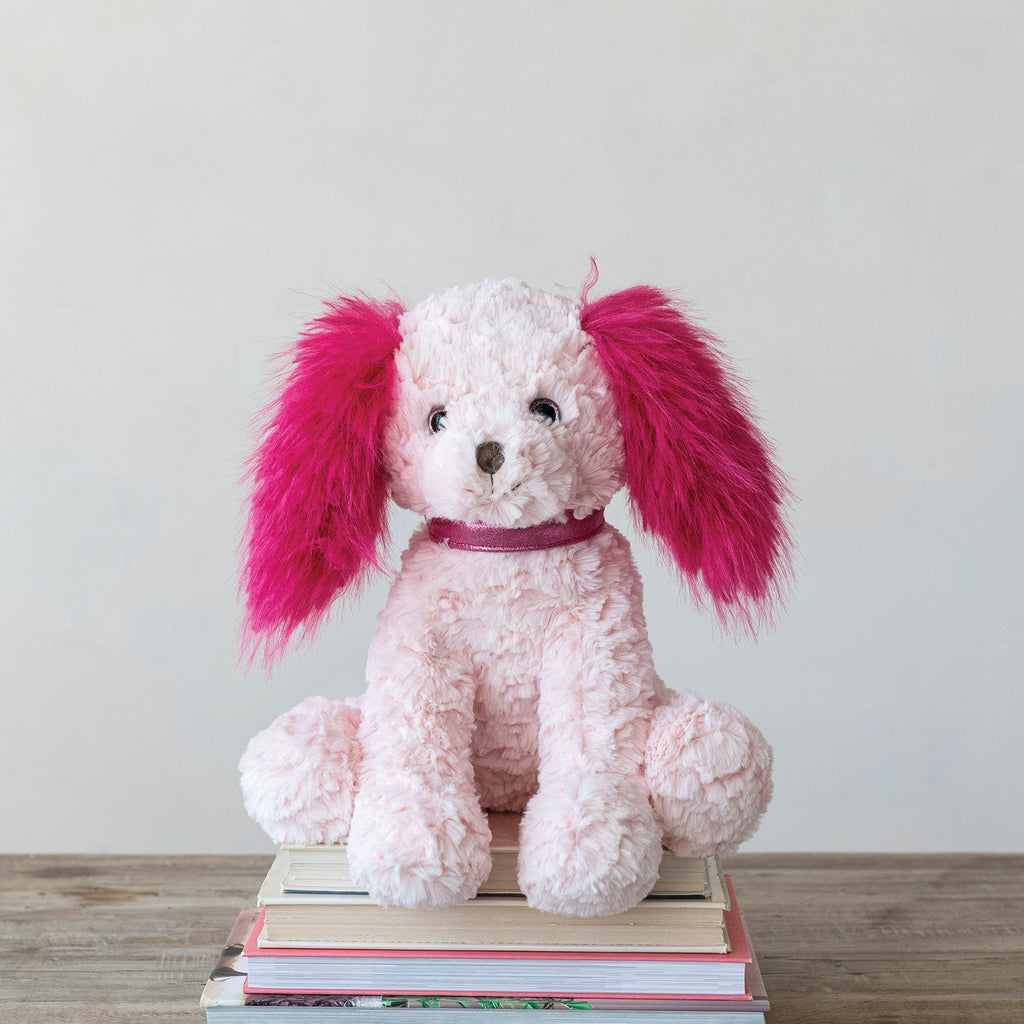 Pink & Fuchsia Plush Dog