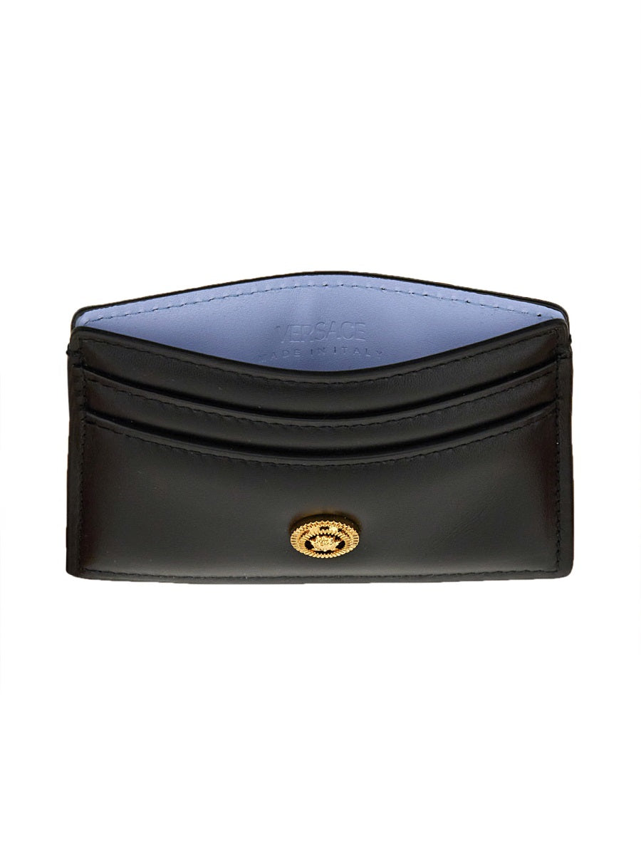 VERSACE Mini Leather Card Holder