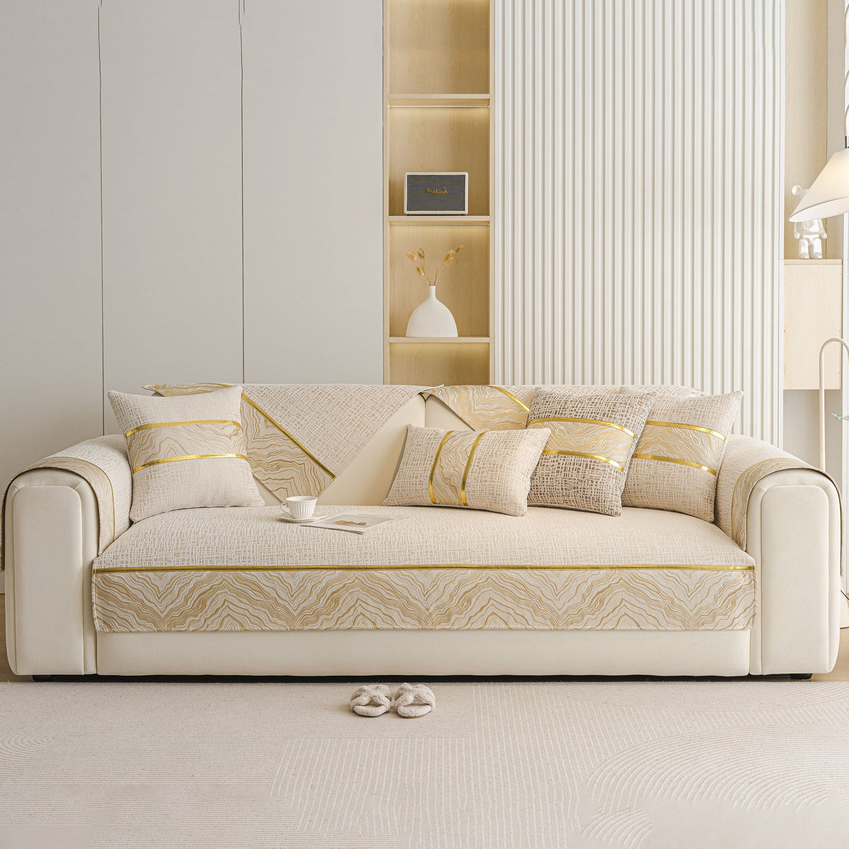 Modern Non-Slip Couch Slipcover, Soft, Durable & Washable Furniture Protector