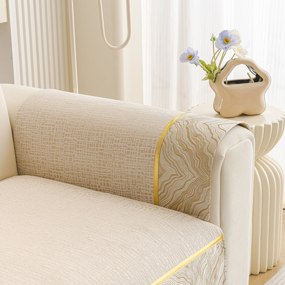 Modern Non-Slip Couch Slipcover, Soft, Durable & Washable Furniture Protector