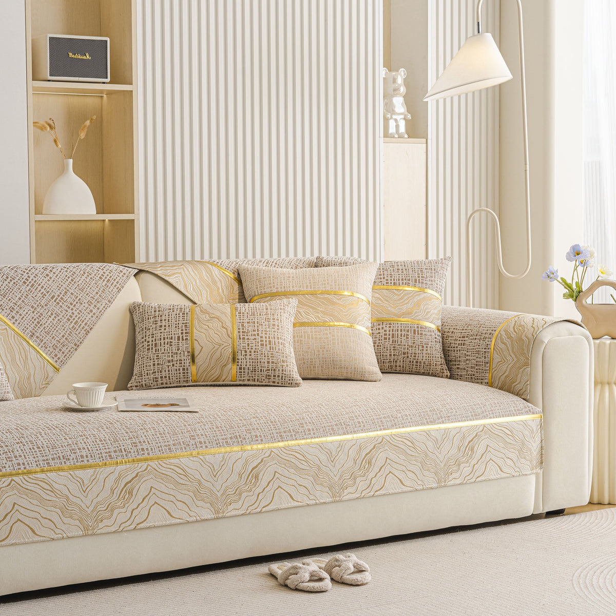 Modern Non-Slip Couch Slipcover, Soft, Durable & Washable Furniture Protector