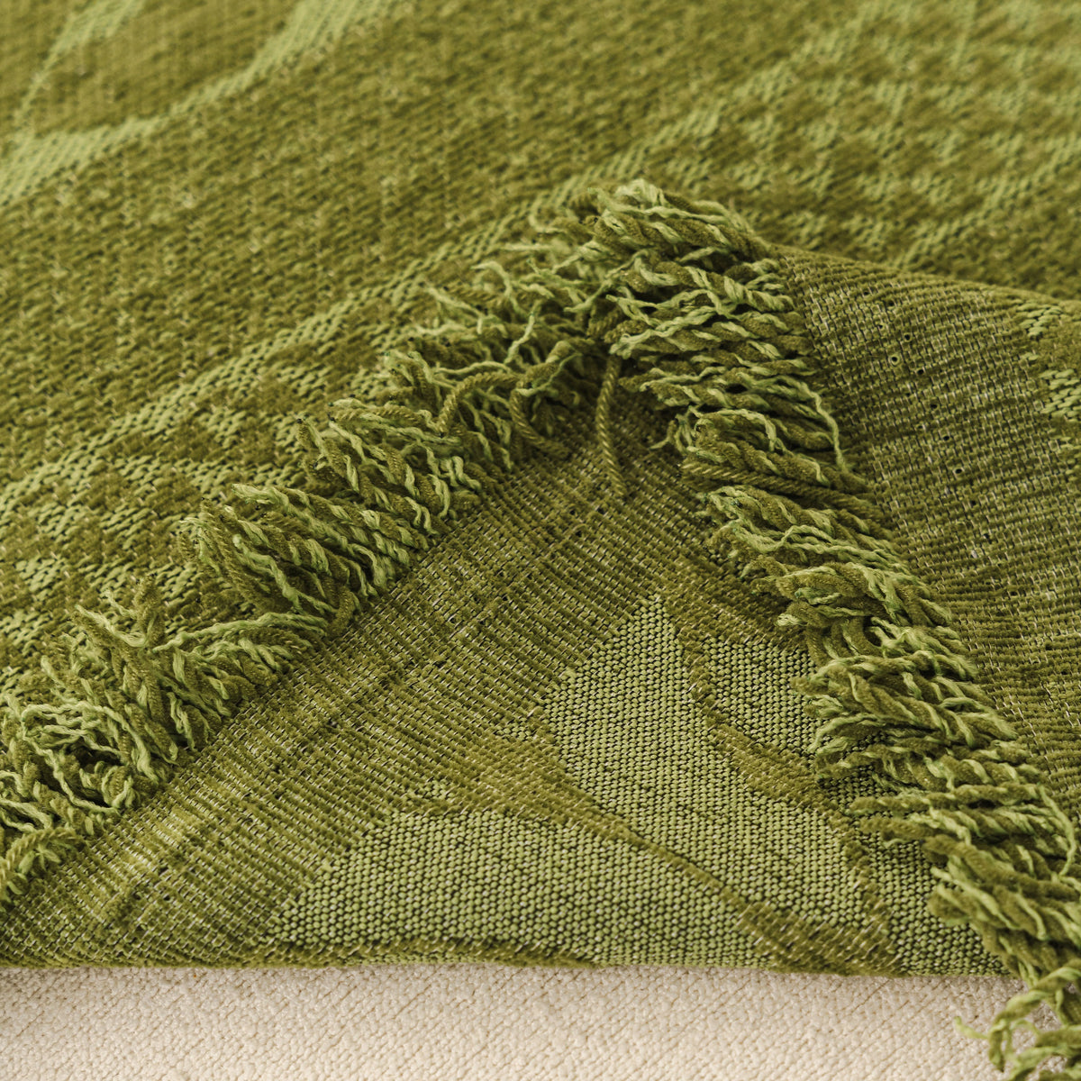 Sofa Cover Blanket Throw with Tassels, Decorative Furniture Protector for Dogs/Pets