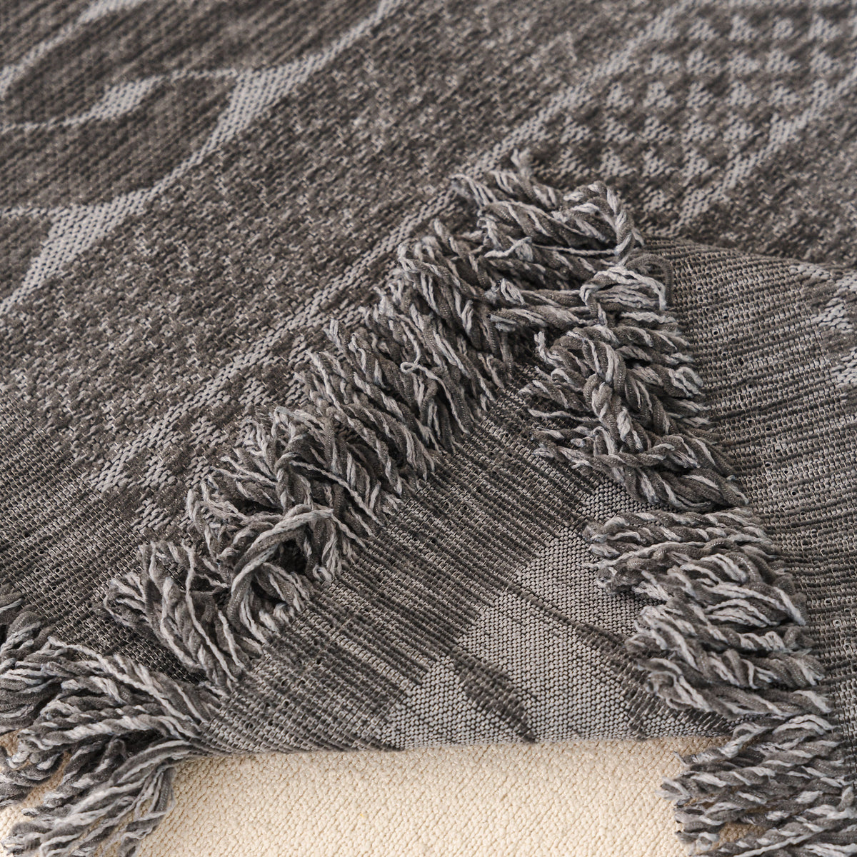 Sofa Cover Blanket Throw with Tassels, Decorative Furniture Protector for Dogs/Pets