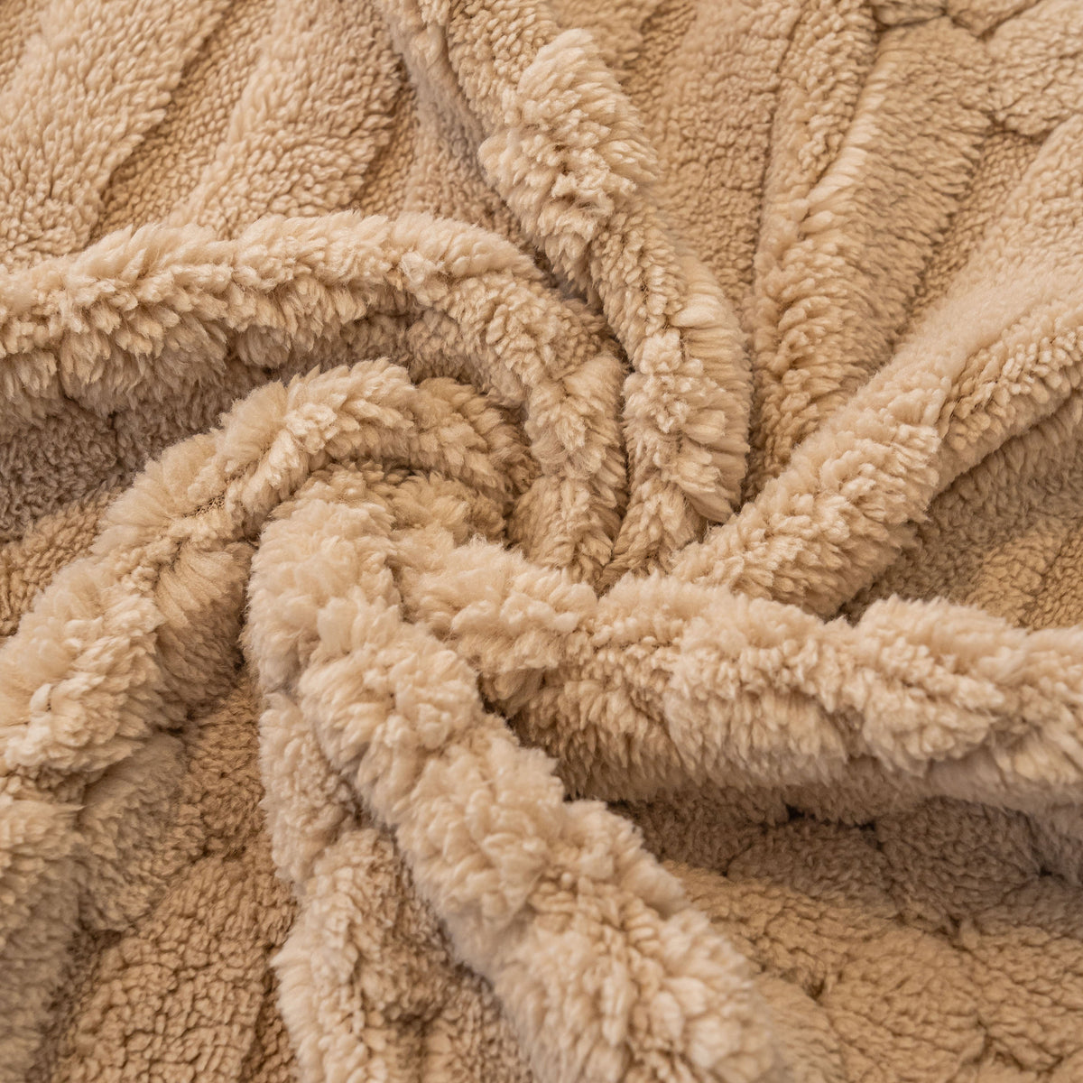 Boho 3D Geometric Throw Blanket for Couch, Luxurious Velvety Plush Fleece Sofa Cover