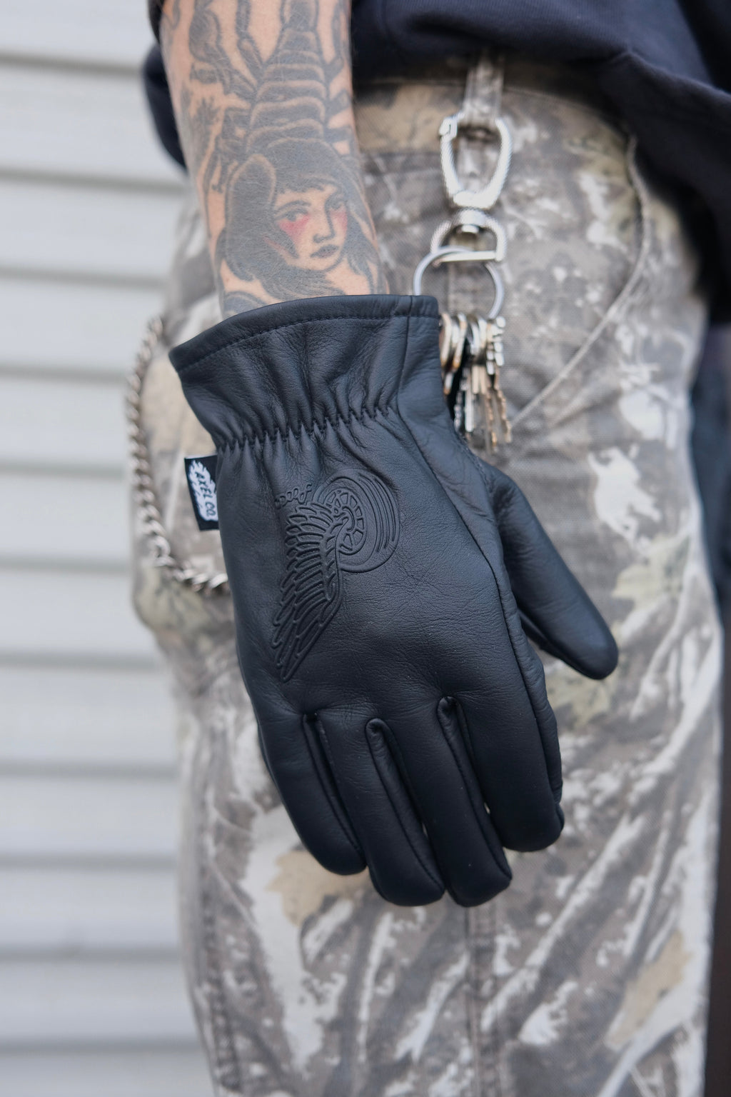 Premium Black Cowhide Gloves