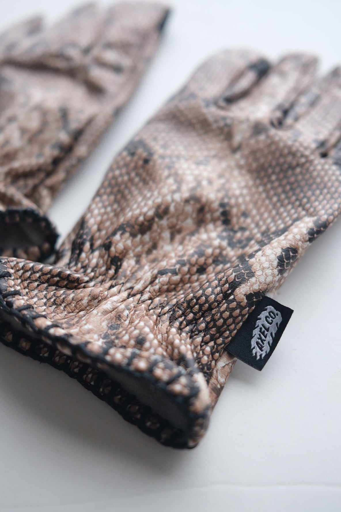 Snakeprint Motorcycle Gloves