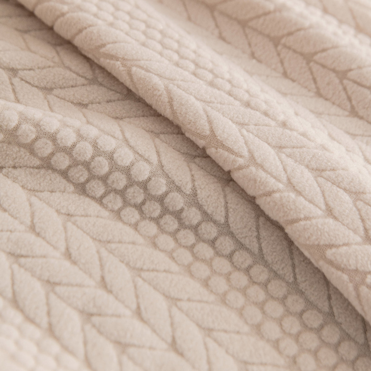 High Stretch Wheat Ear Embossed Textured Couch Slipcover, Water Repellent Sofa Cover
