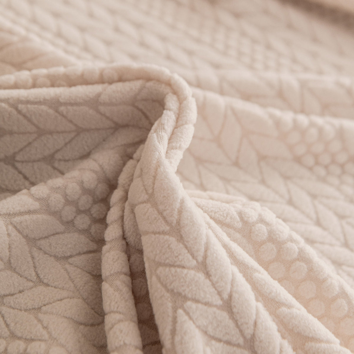 High Stretch Wheat Ear Embossed Textured Couch Slipcover, Water Repellent Sofa Cover