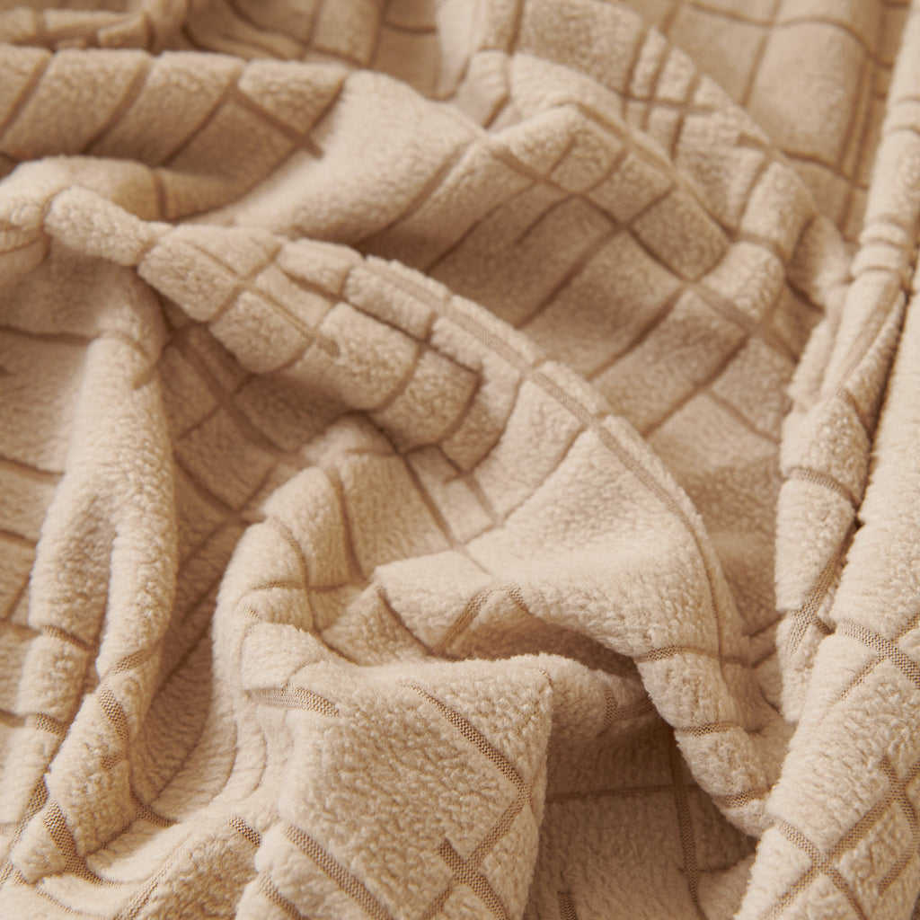 Embossed Lines Couch Covers Stretchable Non-Slip & Washable Sofa Slipcovers