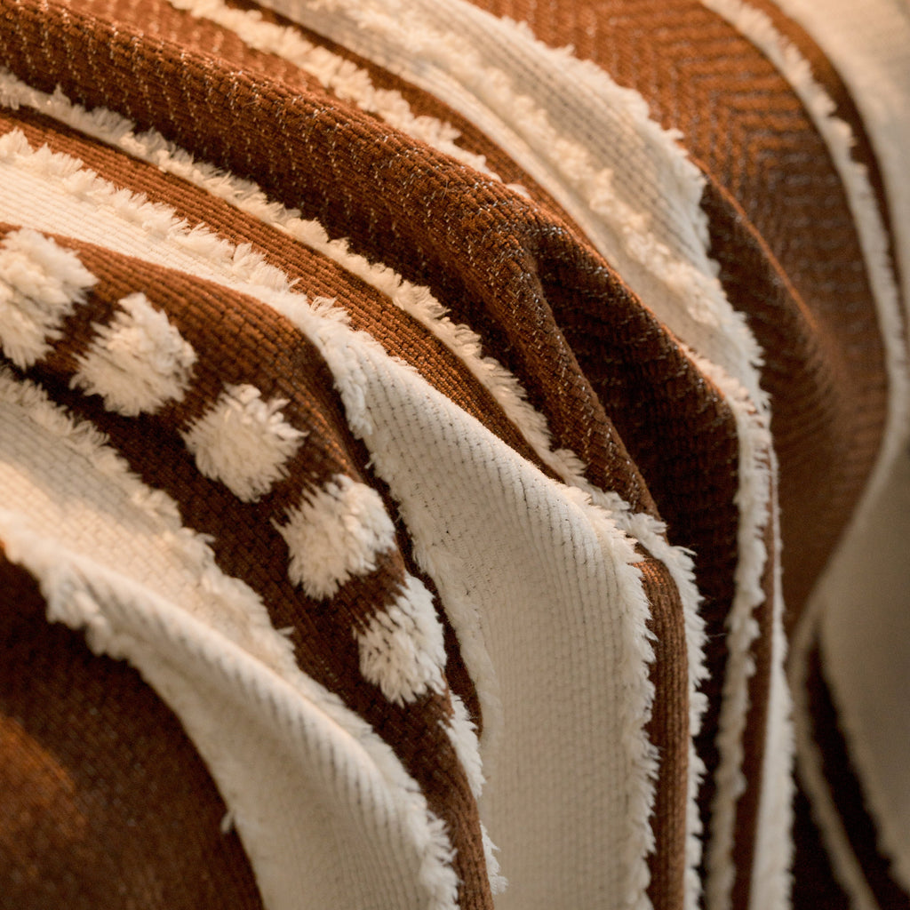 Bohemian Striped Sofa Cover, Decor Woven Throw for Couch, Loveseat, or Sectional