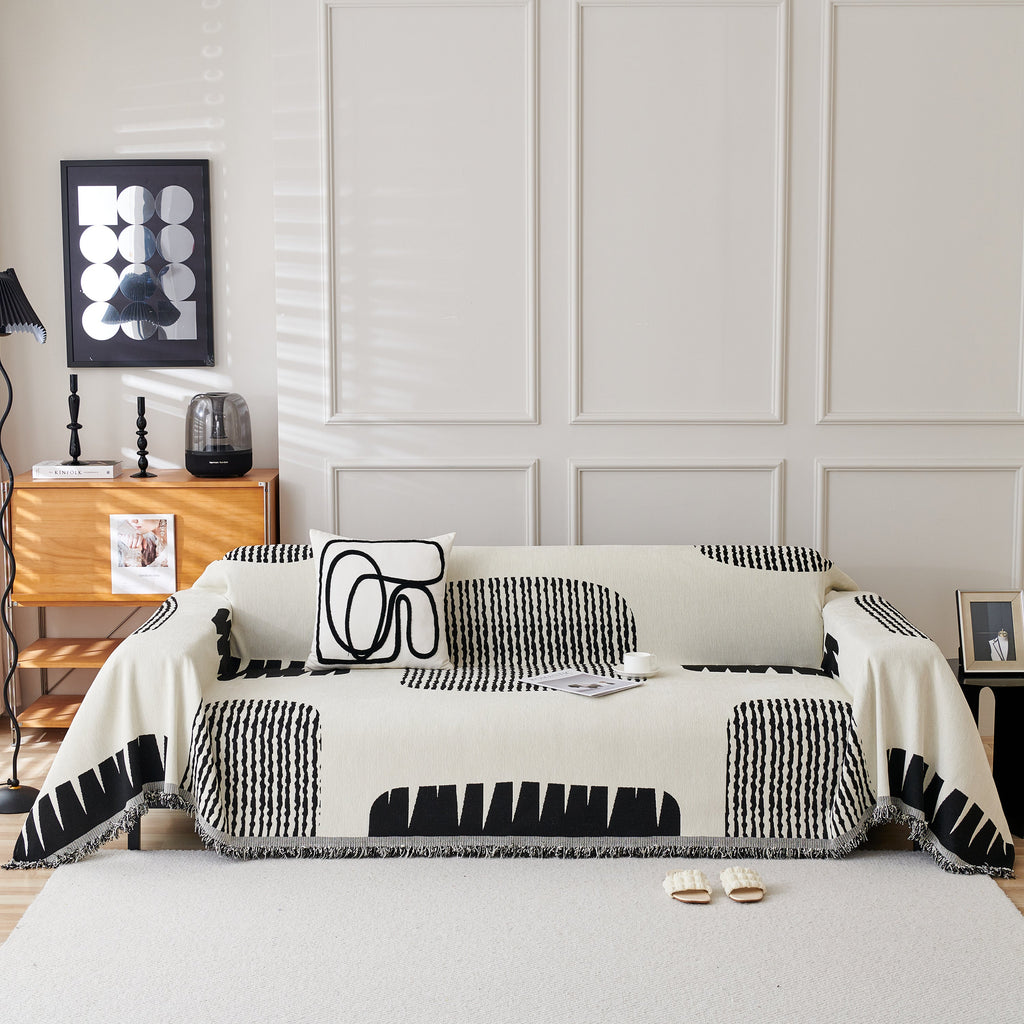 Soft Cozy Chenille Sofa Throw Blanket and Sectional Seat Covers, Scratch Resistant Sofa Couch Covers