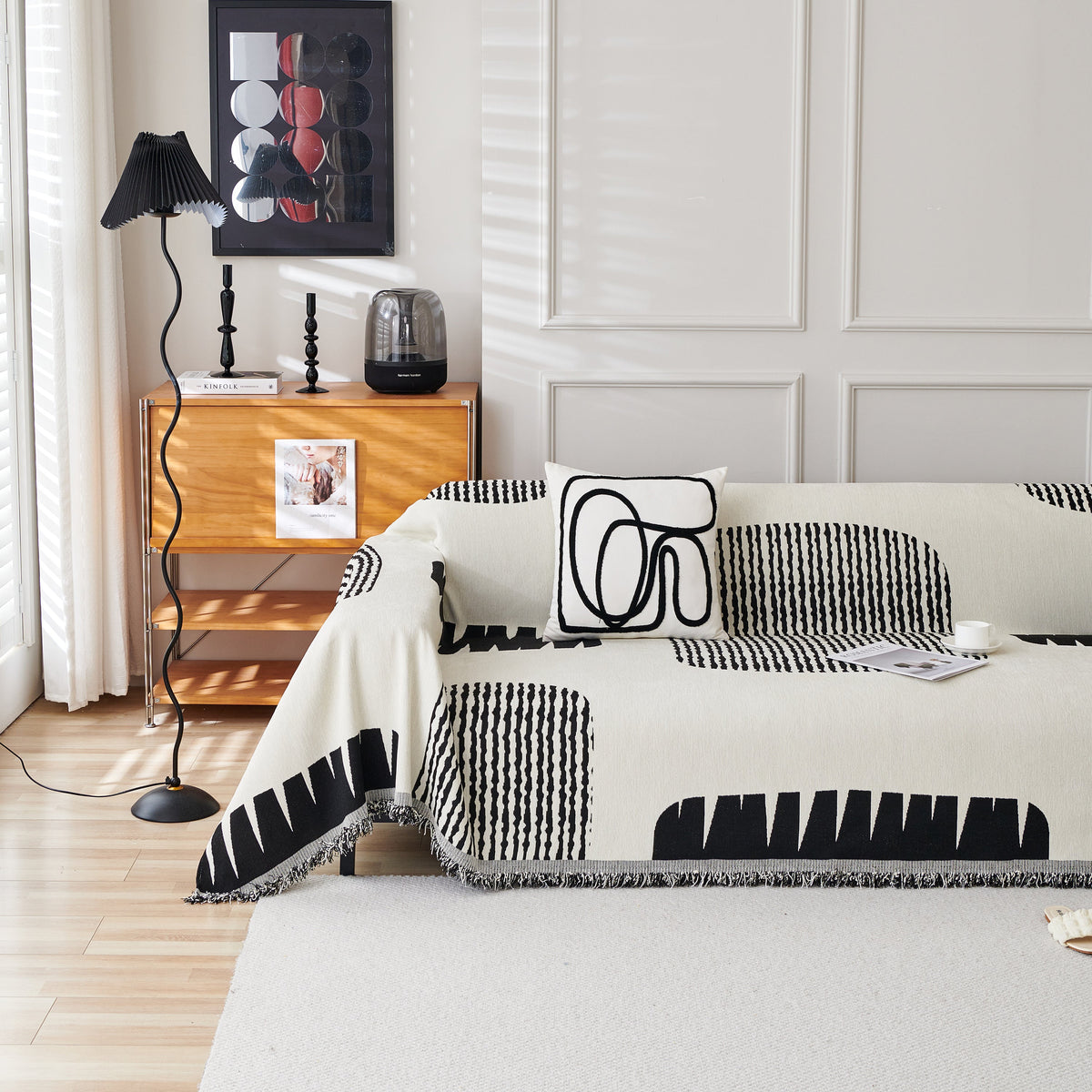 Soft Cozy Chenille Sofa Throw Blanket and Sectional Seat Covers, Scratch Resistant Sofa Couch Covers