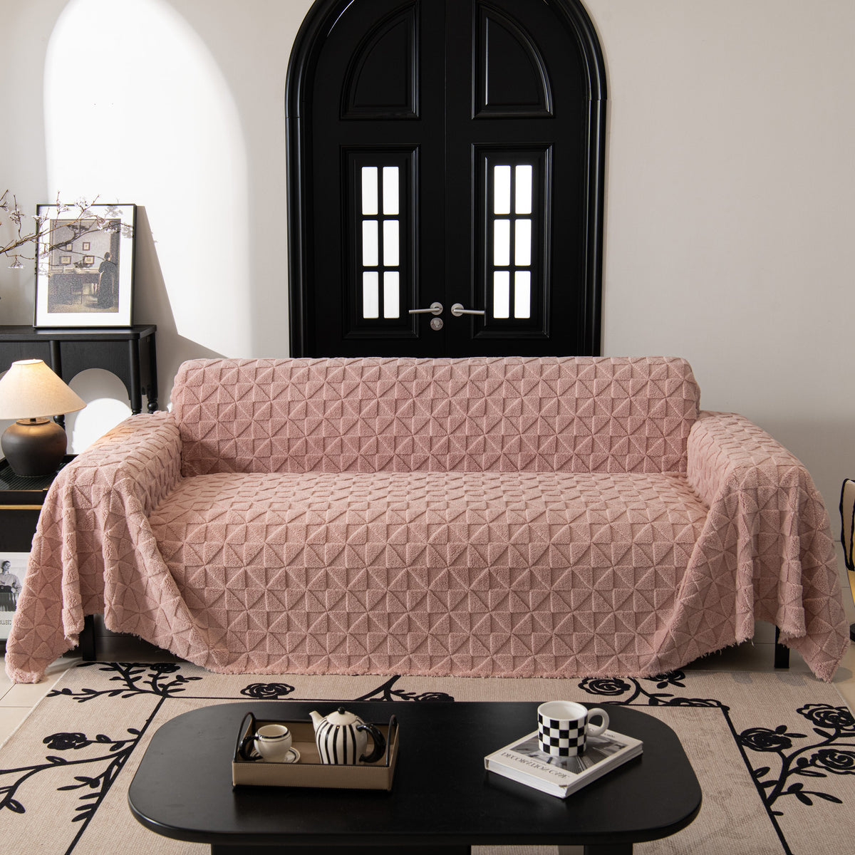 Plush Soft Couch Cover for Sofa and Furniture Lightweight Throw Blankets for Sectional Couch