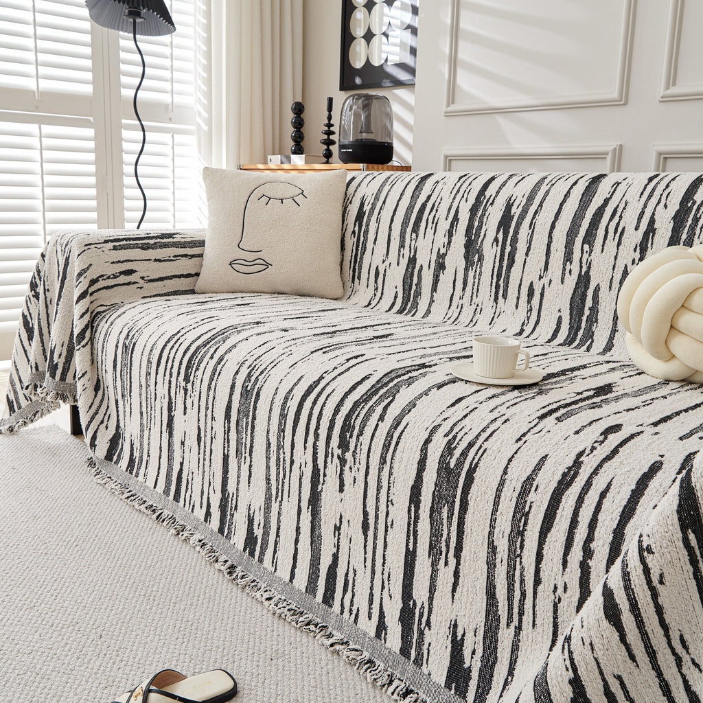 Reversible Sofa Throw Blanket, Couch Cover Sofa Slipcover for Most Shape Sofas