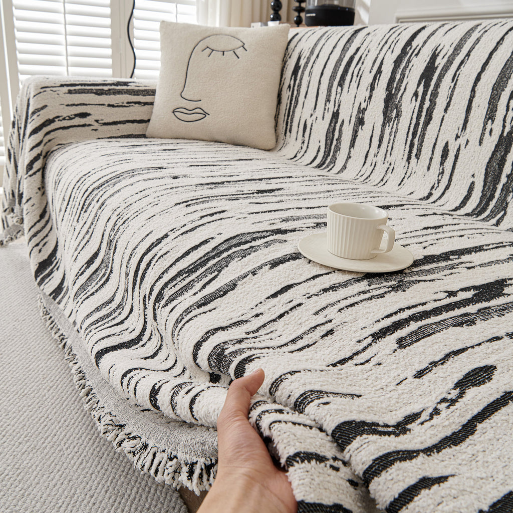 Reversible Sofa Throw Blanket, Couch Cover Sofa Slipcover for Most Shape Sofas