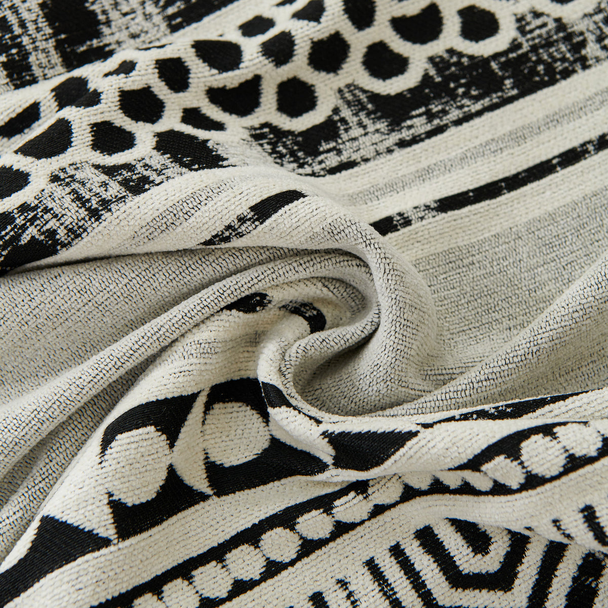 Chenille Sofa Cover Throw Blanket, Boho Geometric Scratch Proof Couch Protector