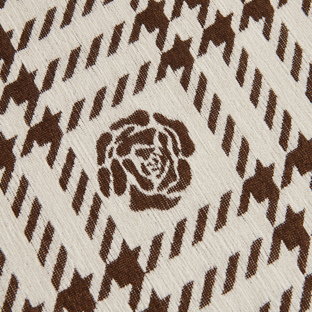 Chenille Houndstooth Sofa Throw Cover, Scratch Proof Cozy Throw Blankets for Couch