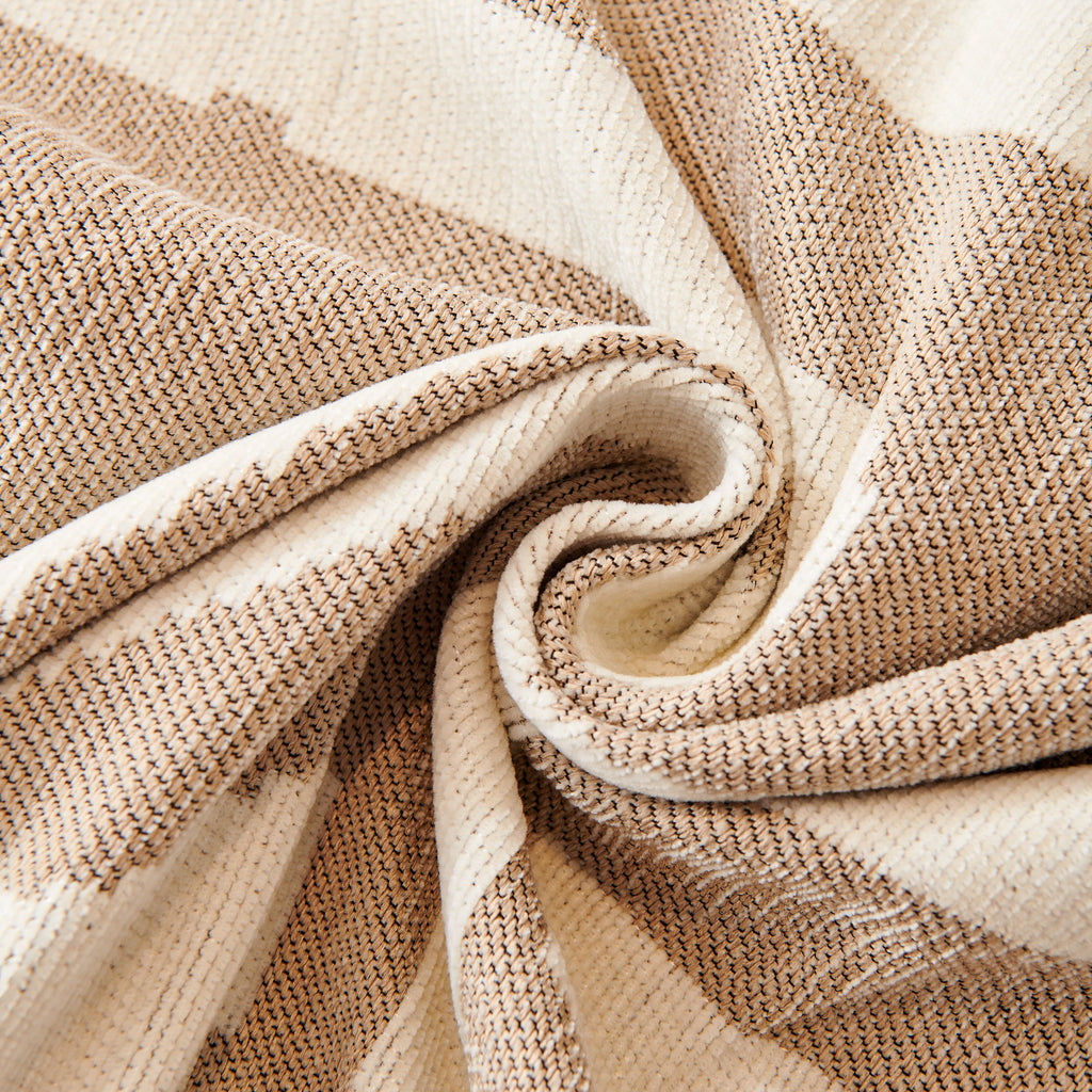Chenille Geometric Sofa Throw Blanket, Boho Washable Furniture Throw Covers for Sofa