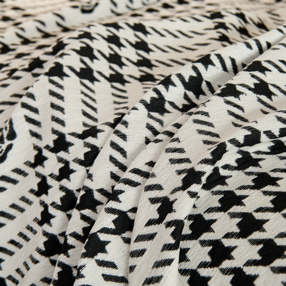 Chenille Houndstooth Sofa Throw Cover, Scratch Proof Cozy Throw Blankets for Couch