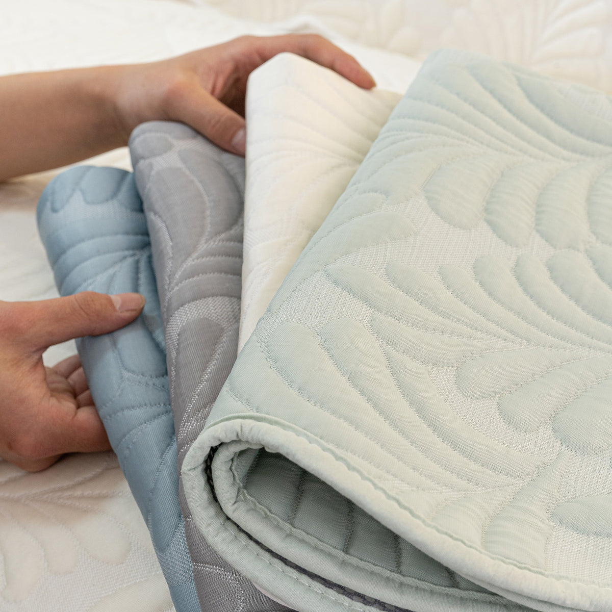 Sofa Cover for Leather & Fabric Couches, 3D Leaf Embossed Quilted Furniture Covers