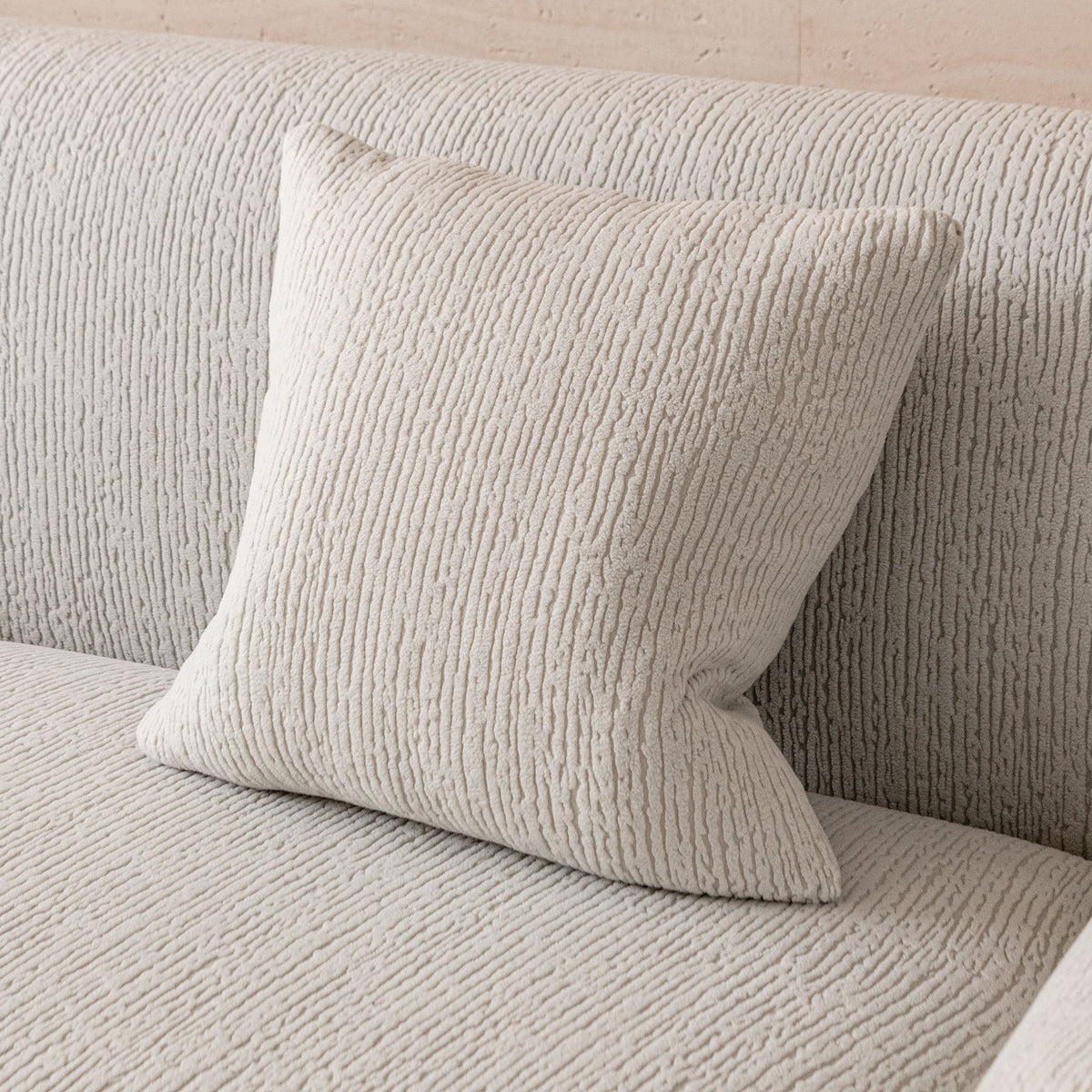 Stretch Textured Vertical Stripe Couch Slipcover, Soft Jacquard Elastic Sofa Cover
