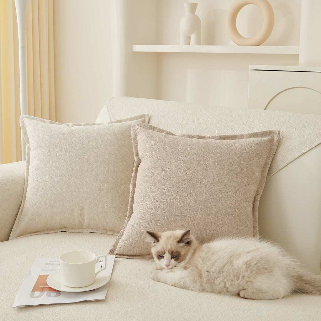 Luxurious Teddy Velvet Solid Sofa Towel - Non-Slip Waterproof Sofa Cover Furniture Protector and Pet Couch Cover