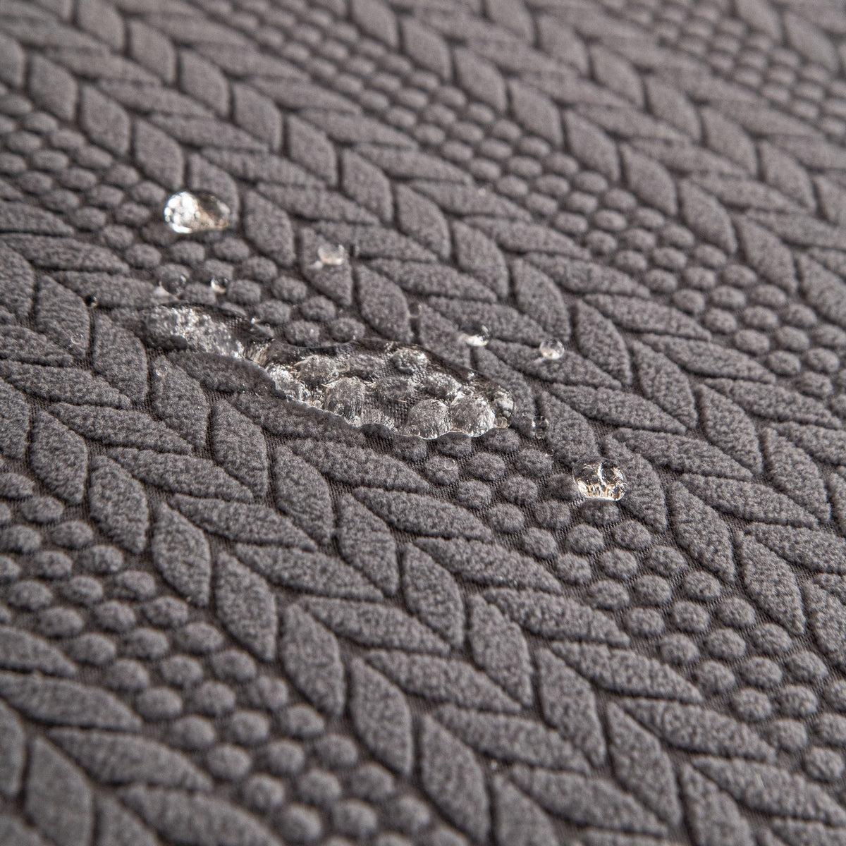High Stretch Wheat Ear Embossed Textured Couch Slipcover, Water Repellent Sofa Cover