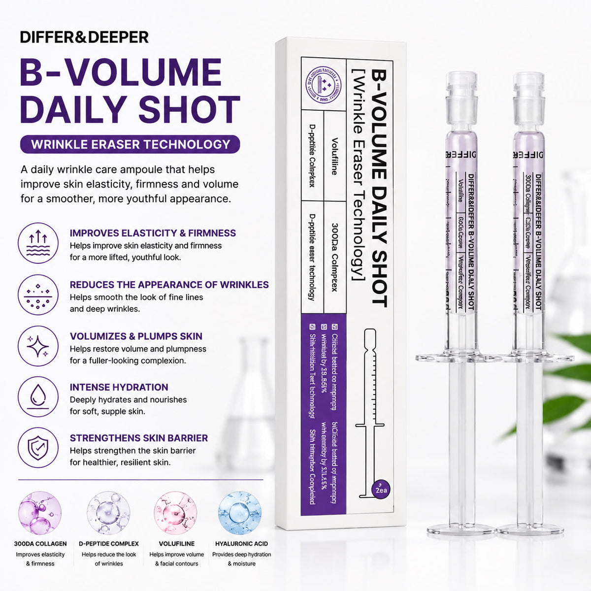 DIFFER&DEEPER B-Volume Daily Shot (2.5ml x 2)