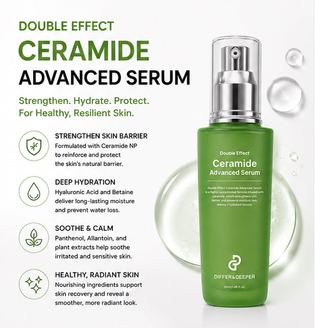 DIFFER&DEEPER Double Effect Ceramide Advanced Serum (50ml)