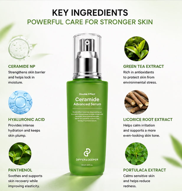 DIFFER&DEEPER Double Effect Ceramide Advanced Serum (50ml)