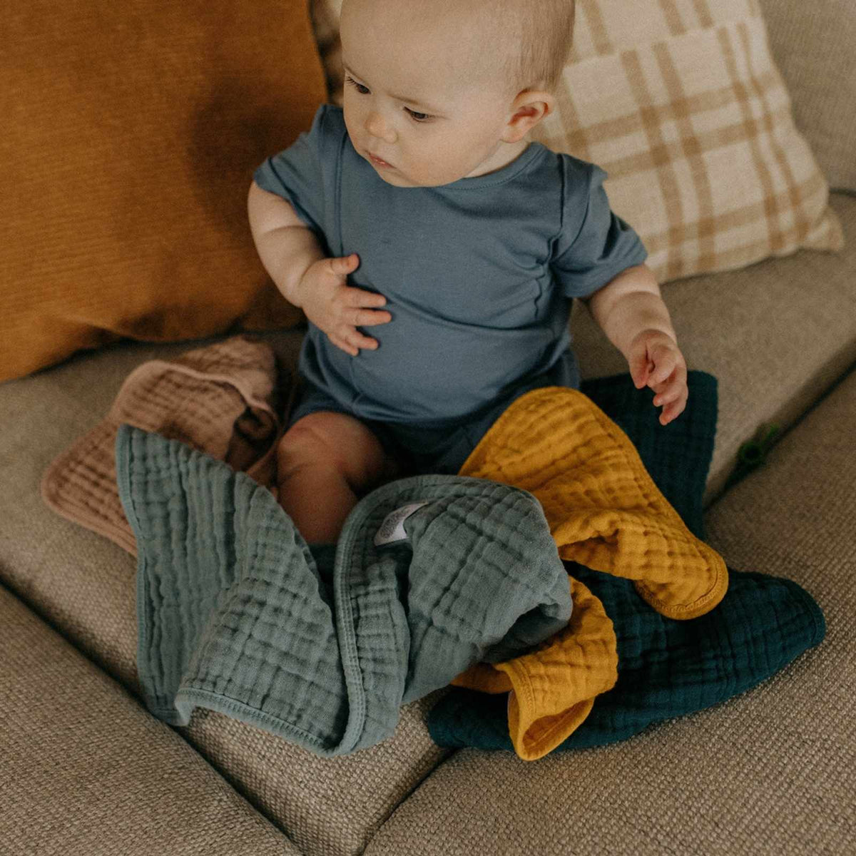 Dune Set - Muslin Burp Cloths (4 Pack)