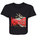 MANEATER Ladies Flowy Cropped Tee