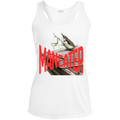 MANEATER Sport-Tek Ladies Performance Racerback Tank