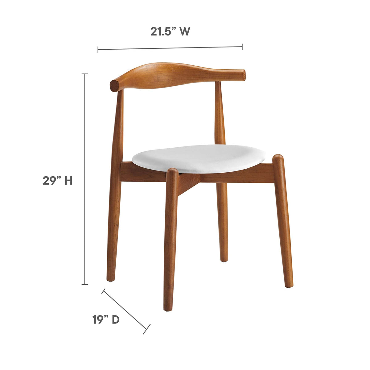 Stalwart Dining Side Chairs Set of 2 by Modway