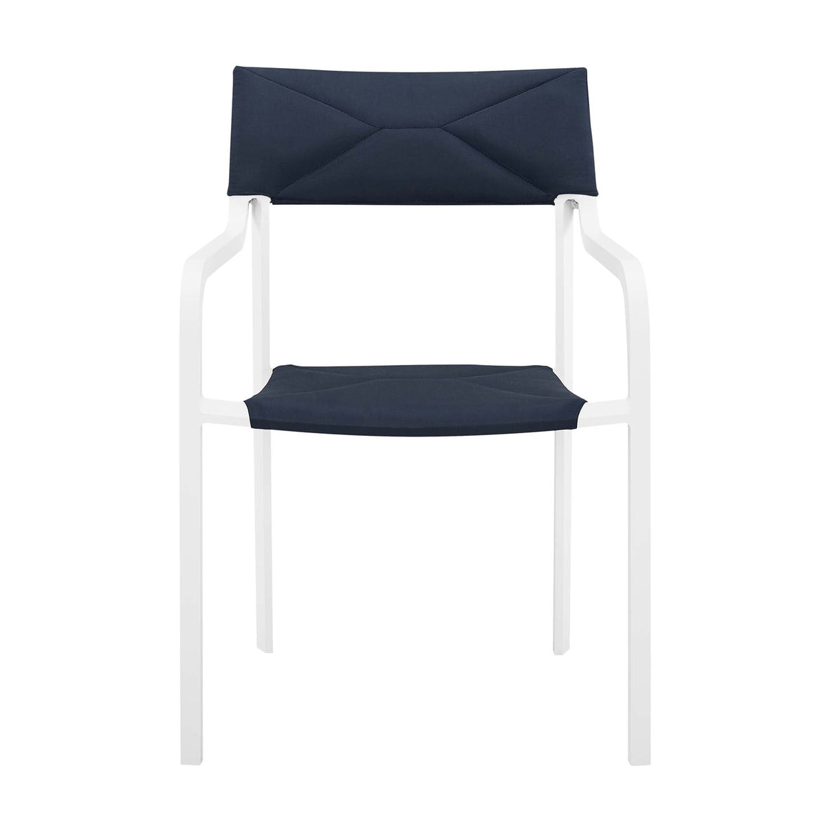 Raleigh Stackable Outdoor Patio Aluminum Dining Armchair by Modway