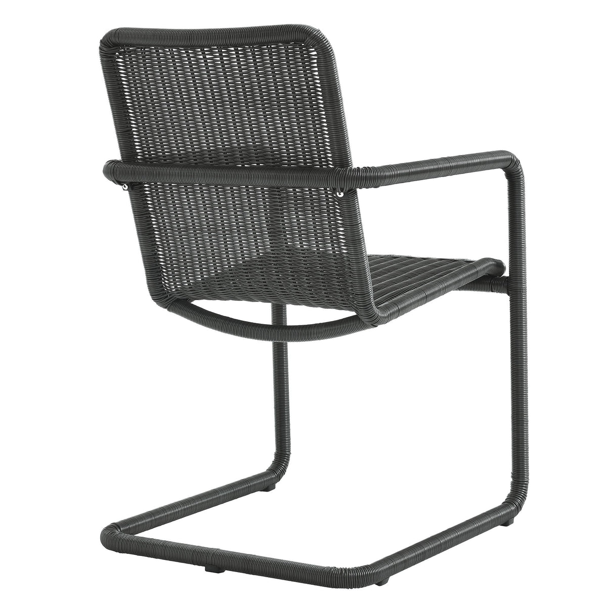 Abacus Outdoor Patio Wicker Dining Chairs Set of 2 by Modway